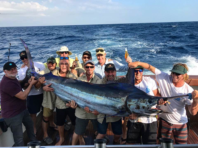 ANGLER: The Great Northern Brewing Team SPECIES: Blue Marlin WEIGHT: 66.6kg LURE: 8" JB Little Dingo.